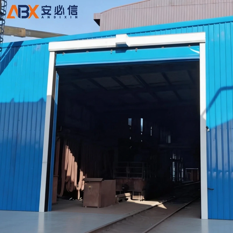 大连软帘堆积门